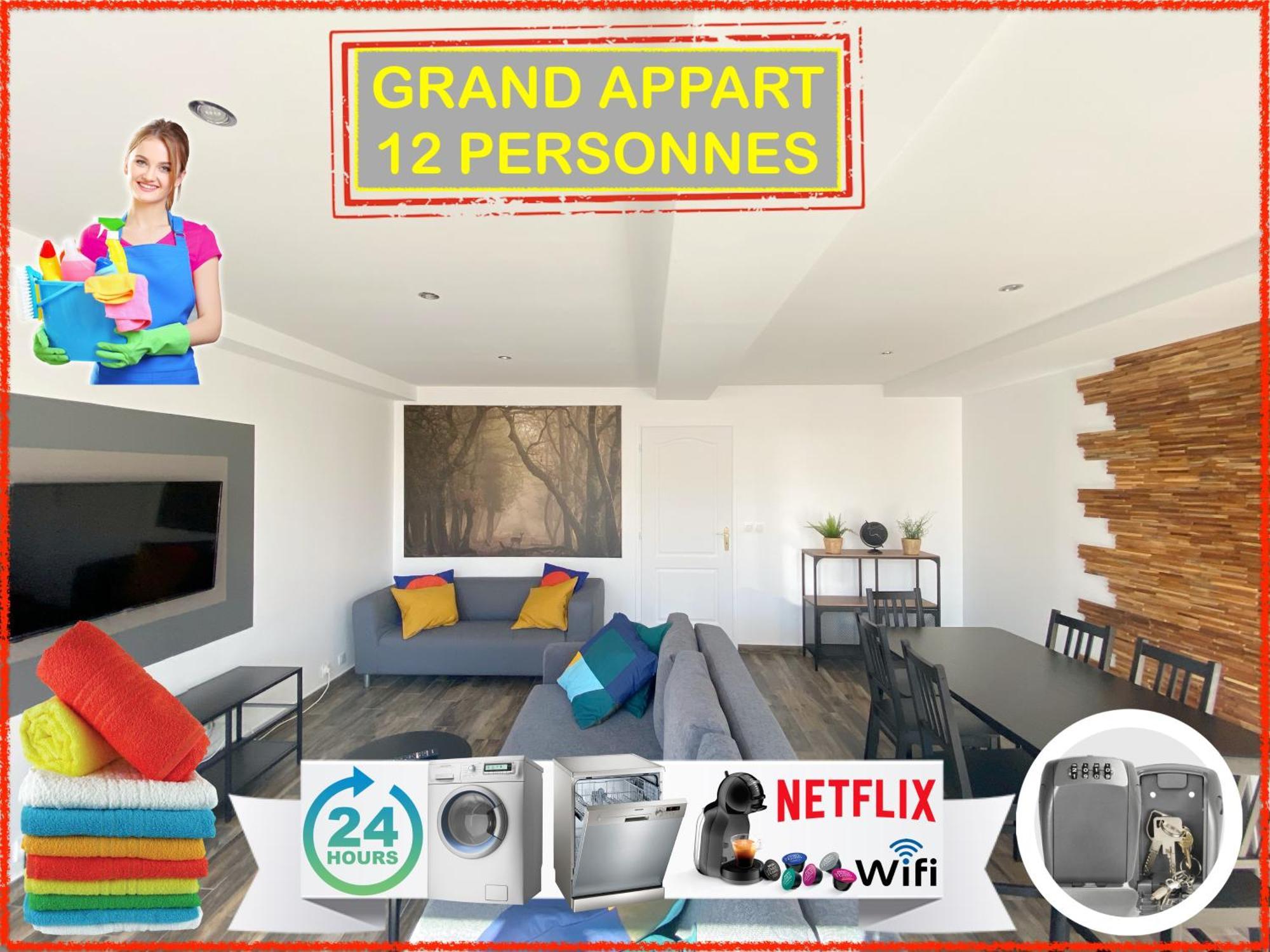 22 Chic & Cosy Grand Appart 92M2 Parking Gratuit Hypercentre Netflix แซงต์-เอเตียน ภายนอก รูปภาพ