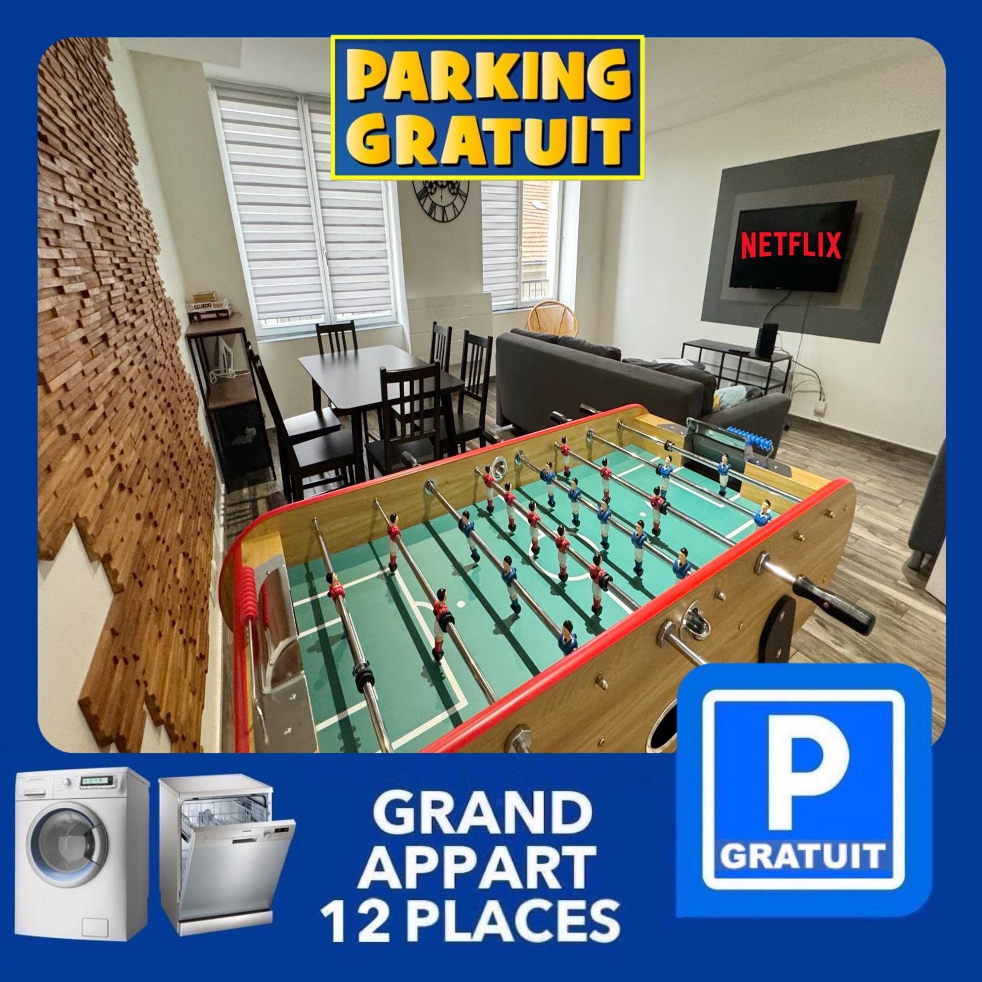 22 Chic & Cosy Grand Appart 92M2 Parking Gratuit Hypercentre Netflix แซงต์-เอเตียน ภายนอก รูปภาพ